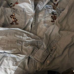 looney tunes shirt jacket
